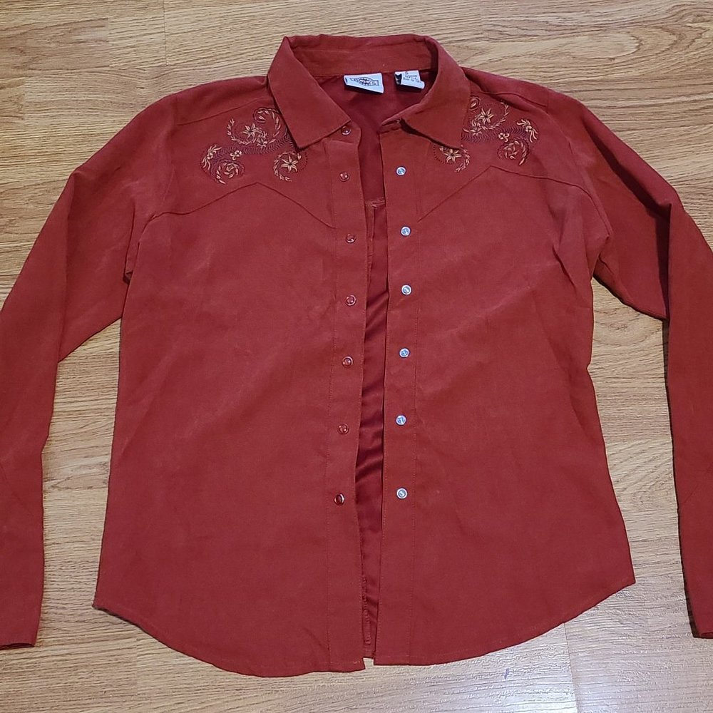 Rod's Embroidered Dark Orange Jacket